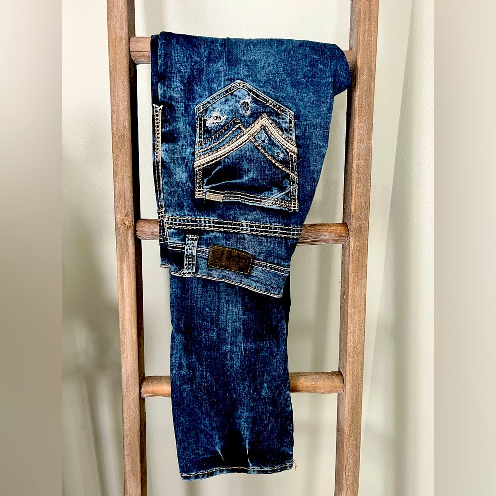 Mens jeans - Black Buckle 34x34